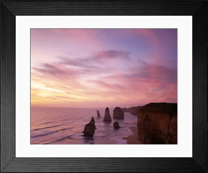 Framed Print : Port Campbell National Park  /  Twelve Apostles at Sunset