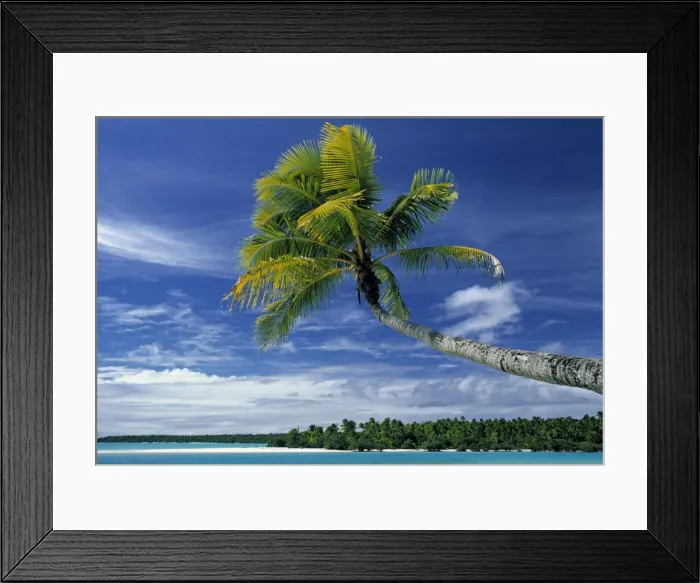Framed Print : Beach, North Aitutaki Island Framed Print : Beach, North Aitutaki Island