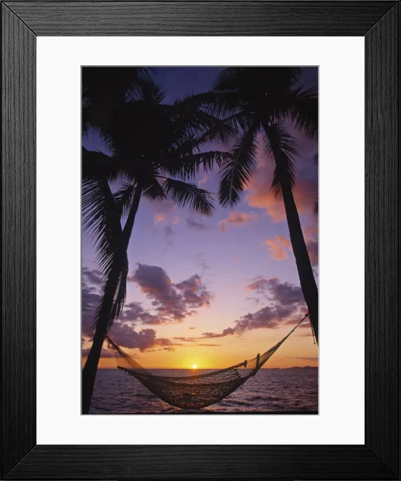 Framed Print : Hammock on beach Framed Print : Hammock on beach
