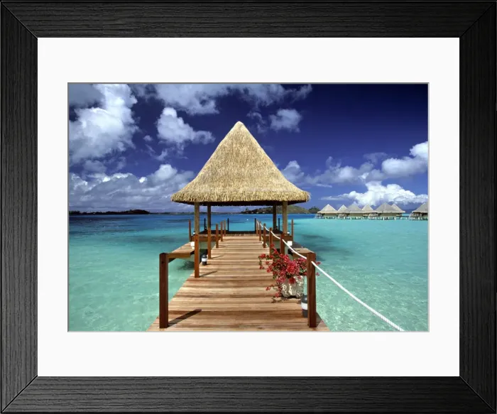 Framed Print : Matira Point Framed Print : Matira Point
