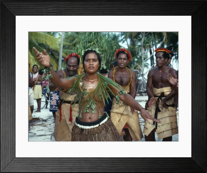 Framed Print : Te Kamei Tewai dancers Framed Print : Te Kamei Tewai dancers