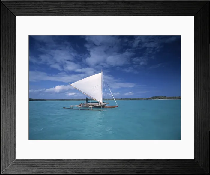 Framed Print : Piragoe (canoe outrigger) Framed Print : Piragoe (canoe outrigger)