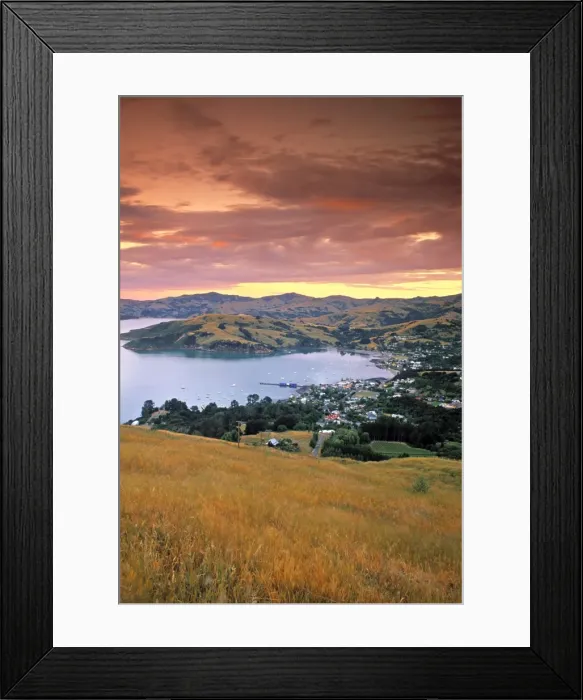 Framed Print : Akaroa, Banks Peninsula Framed Print : Akaroa, Banks Peninsula