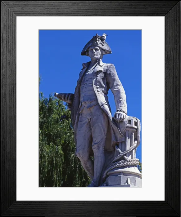 Framed Print : Statue of Captain Cook Framed Print : Statue of Captain Cook