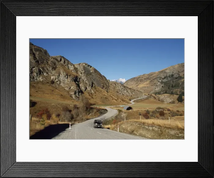Framed Print : Road in the Crown Range area to the north of Queenstown Framed Print : Road in the Crown Range area to the north of Queenstown