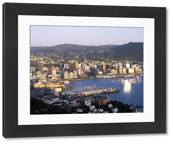 City Skyline & Harbour, Wellington, North Island, New Zealand