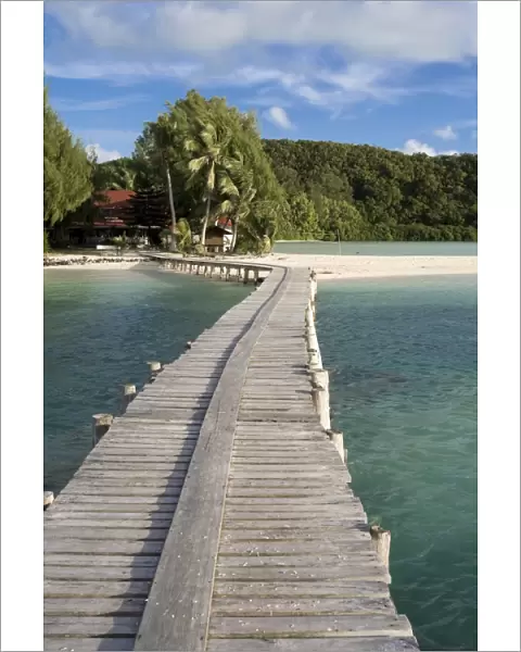 Jetty, Carp Island Resort, Palau, Micronesia