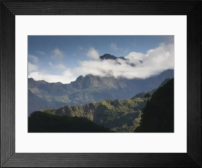 Framed Print : Reunion Island, Cirque de Cilaos, Le Piton des Neiges Framed Print : Reunion Island, Cirque de Cilaos, Le Piton des Neiges