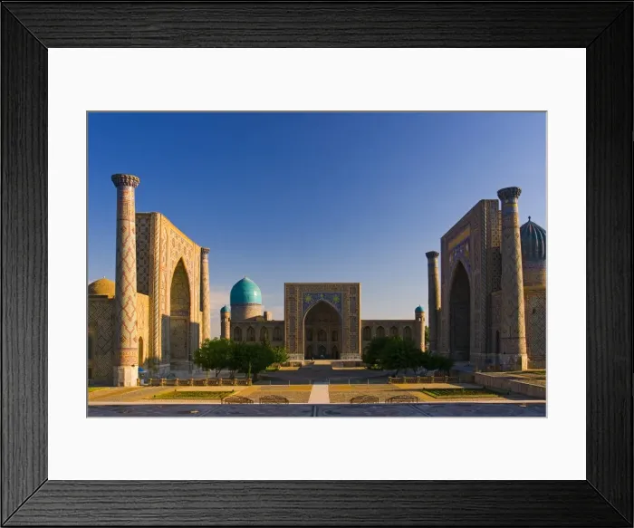 Framed Print : The Registan, Samarkand, Uzbekistan