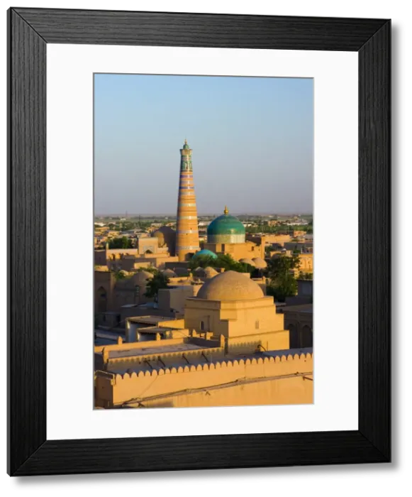 Framed Print : View over old town of Khiva, Uzbekistan Framed Print : View over old town of Khiva, Uzbekistan