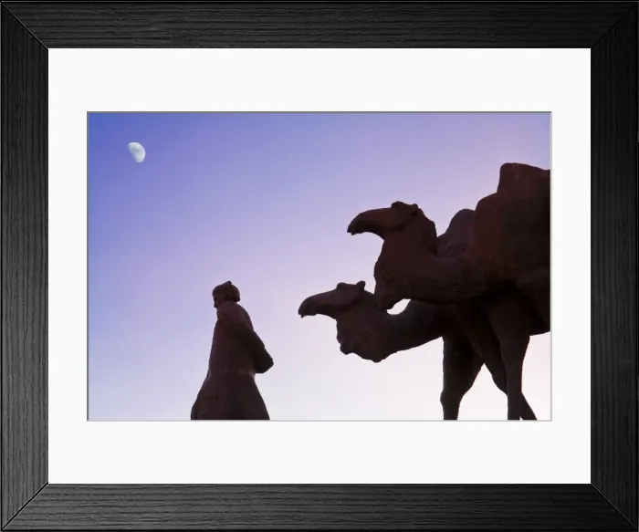 Framed Print : Uzbekistan, Samarkand, Registan Ensemble, Camel statue Framed Print : Uzbekistan, Samarkand, Registan Ensemble, Camel statue