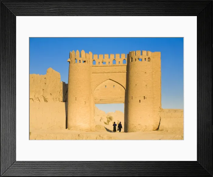 Framed Print : Uzbekistan, Bukhara, Shaybanid City walls, Recronstructed gate Framed Print : Uzbekistan, Bukhara, Shaybanid City walls, Recronstructed gate