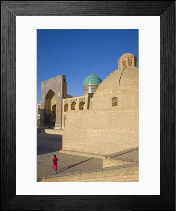 Framed Print : Uzbekistan, Bukhara, Mir-I-Arab Madrassa