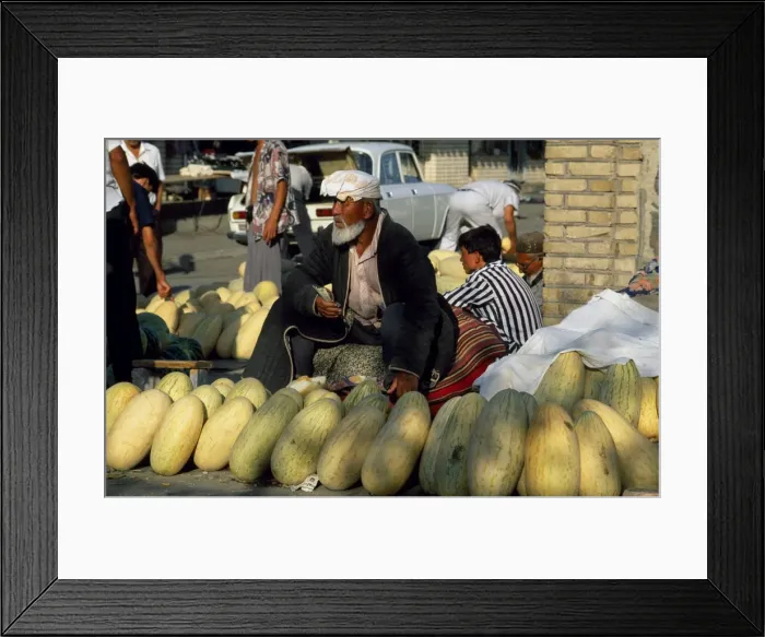 Framed Print : Melon seller at the main market Framed Print : Melon seller at the main market