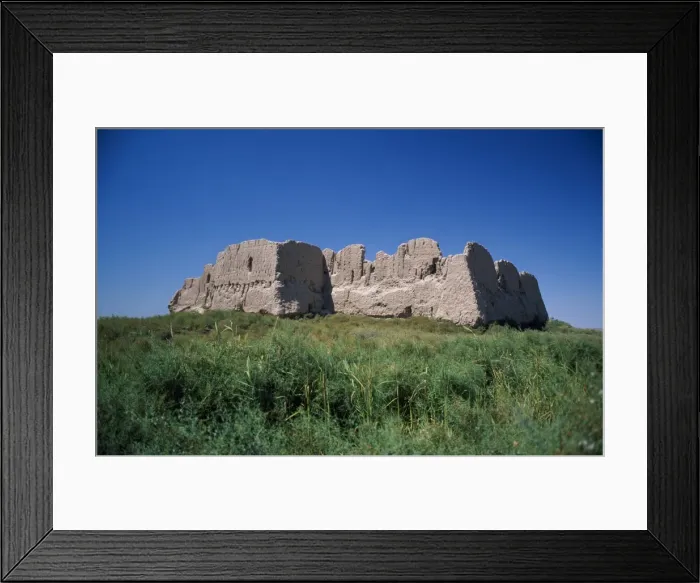 Framed Print : Overall view of Kyzyl Kala built around 3rd Century AD Framed Print : Overall view of Kyzyl Kala built around 3rd Century AD