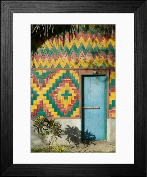 Framed Print : Vanuatu, Tanna Island Lenakel, Waterfront traditional thatched House Framed Print : Vanuatu, Tanna Island Lenakel, Waterfront traditional thatched House