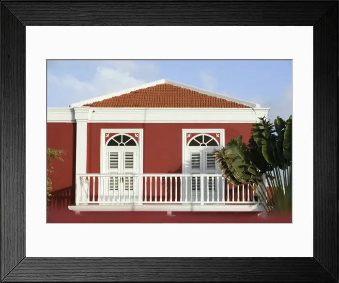 Framed Print : Colorful Aruban Government Building, Oranjestad, Aruba, Caribbean Framed Print : Colorful Aruban Government Building, Oranjestad, Aruba, Caribbean