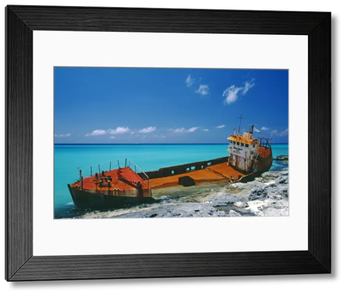 Framed Print : Shipwreck of the Gallant Lady on the coast of North Bimini Framed Print : Shipwreck of the Gallant Lady on the coast of North Bimini