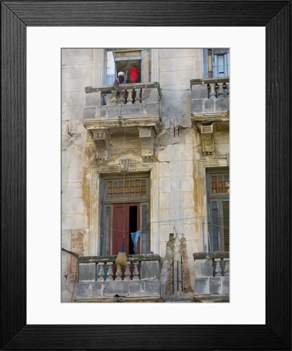Framed Print : Balconies, Havana Framed Print : Balconies, Havana