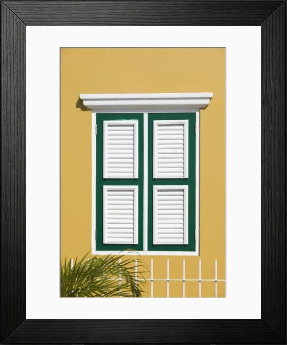 Framed Print : Yellow House, Kralendijk, Bonnaire, Netherlands Antilles, Caribbean Framed Print : Yellow House, Kralendijk, Bonnaire, Netherlands Antilles, Caribbean
