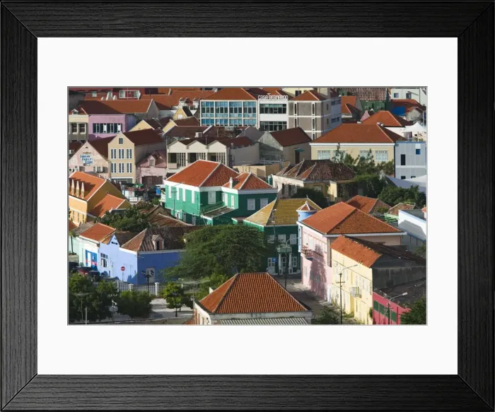 Framed Print : Aerial View of Punda Framed Print : Aerial View of Punda
