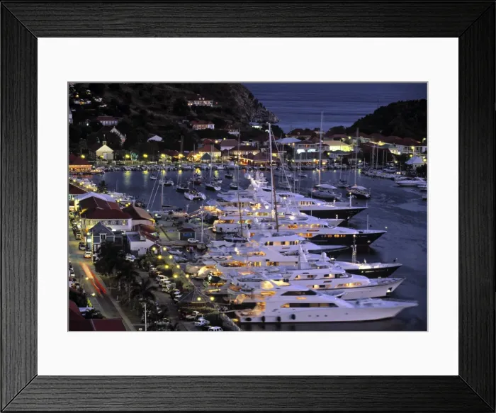 Framed Print : Yacht Harbour, Gustavia, St Framed Print : Yacht Harbour, Gustavia, St