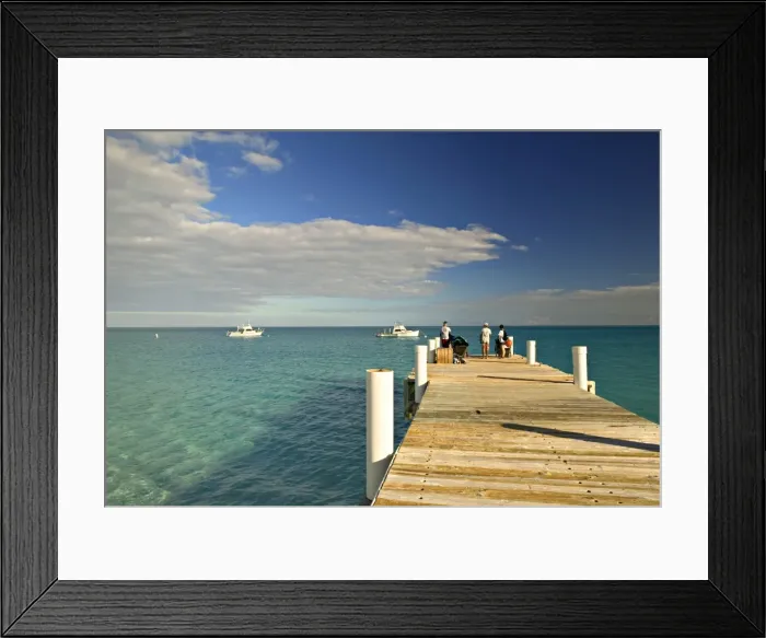Framed Print : Pier, Grace Bay, Providenciales Island, Turks & Caicos, Caribbean Framed Print : Pier, Grace Bay, Providenciales Island, Turks & Caicos, Caribbean