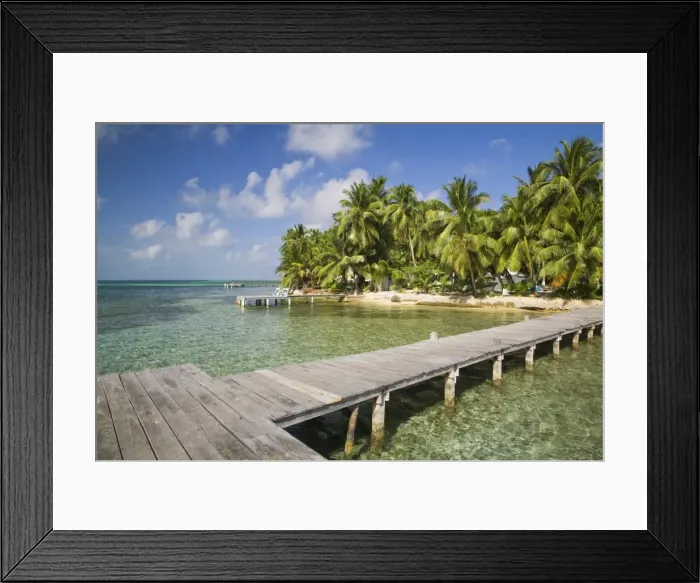 Framed Print : Belize, Tobaco Caye Framed Print : Belize, Tobaco Caye