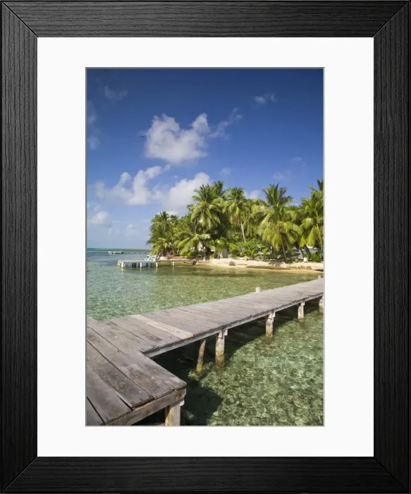 Framed Print : Belize, Tobaco Caye Framed Print : Belize, Tobaco Caye