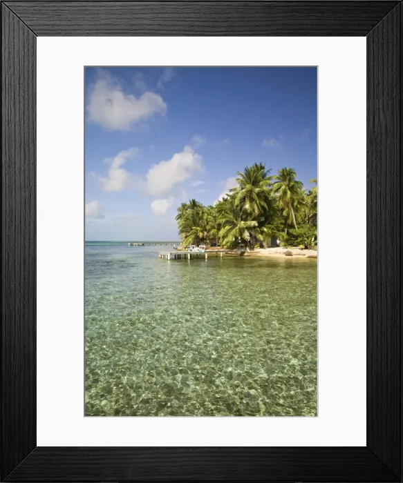 Framed Print : Belize, Tobaco Caye Framed Print : Belize, Tobaco Caye