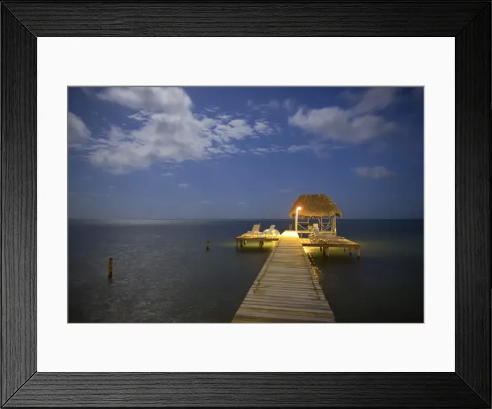 Framed Print : Pier / Jetty, Caye Caulker, Belize Framed Print : Pier / Jetty, Caye Caulker, Belize