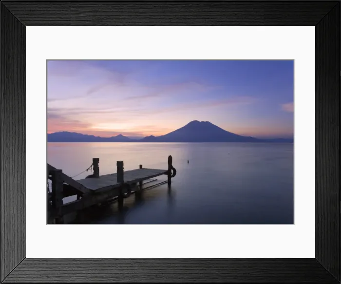 Framed Print : Jetty, Lake Atitlan and Volcano San Pedro Framed Print : Jetty, Lake Atitlan and Volcano San Pedro