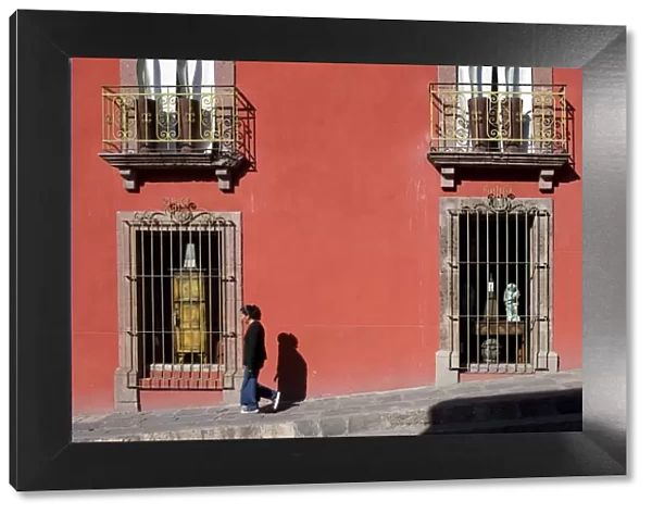 Old colonial streets, San Miguel de Allende, Guanajuato state, Mexico