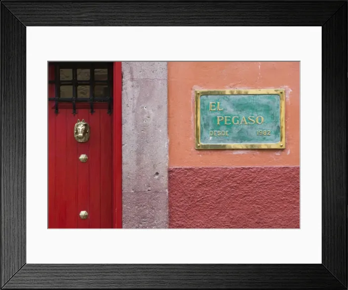 Framed Print : Mexico, Guanajuato State, San Miguel De Allende, El Pegaso Cafe Sign Framed Print : Mexico, Guanajuato State, San Miguel De Allende, El Pegaso Cafe Sign