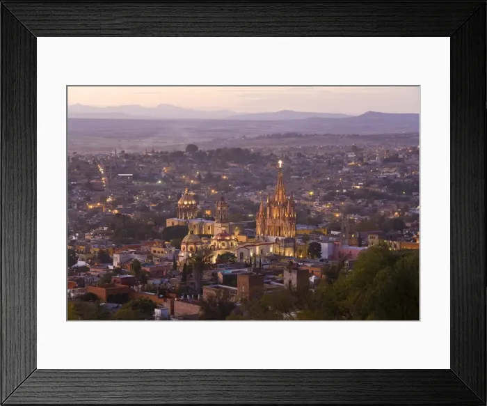 Framed Print : San Miguel de Allende & La Parroquia Church, Guanajuato state, Mexico Framed Print : San Miguel de Allende & La Parroquia Church, Guanajuato state, Mexico