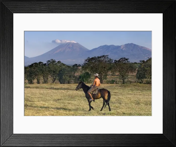 Framed Print : San Cristobal Volcano, nr