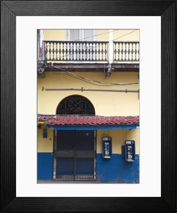 Framed Print : Panama, Panama City, House in Casco Viejo (San Felipe) Framed Print : Panama, Panama City, House in Casco Viejo (San Felipe)