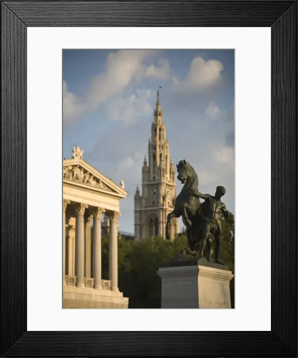Framed Print : Parliament Buildings & Town Hall, Vienna, Austria Framed Print : Parliament Buildings & Town Hall, Vienna, Austria