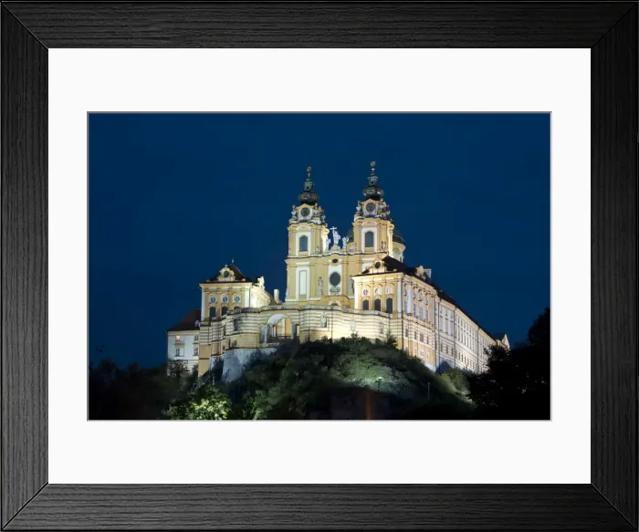 Framed Print : Melk Abbey, Melk, Wachau, Lower Austria, Austria Framed Print : Melk Abbey, Melk, Wachau, Lower Austria, Austria
