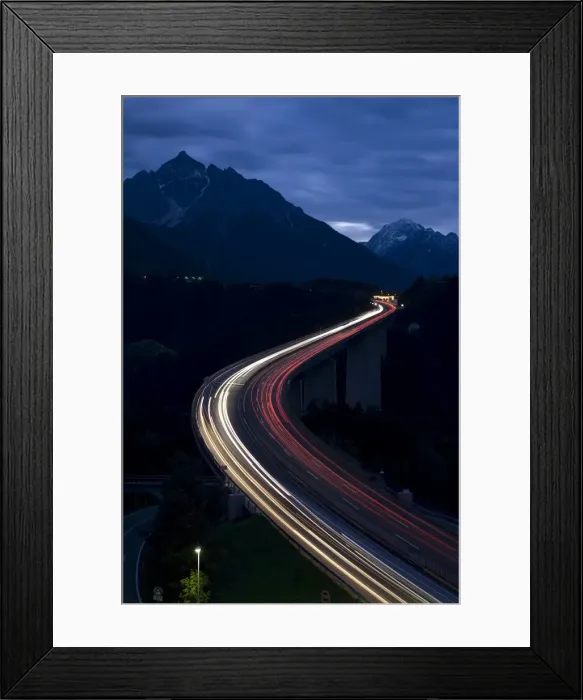 Framed Print : Europa Bridge, Tirol, Austria Framed Print : Europa Bridge, Tirol, Austria