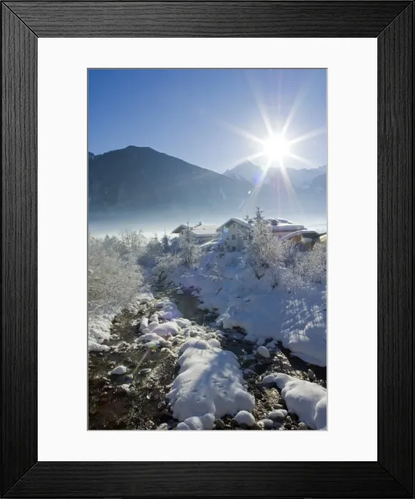 Framed Print : Austria Austrian Tyrol Zillertal Valley Mayrhofen Ski Framed Print : Austria Austrian Tyrol Zillertal Valley Mayrhofen Ski