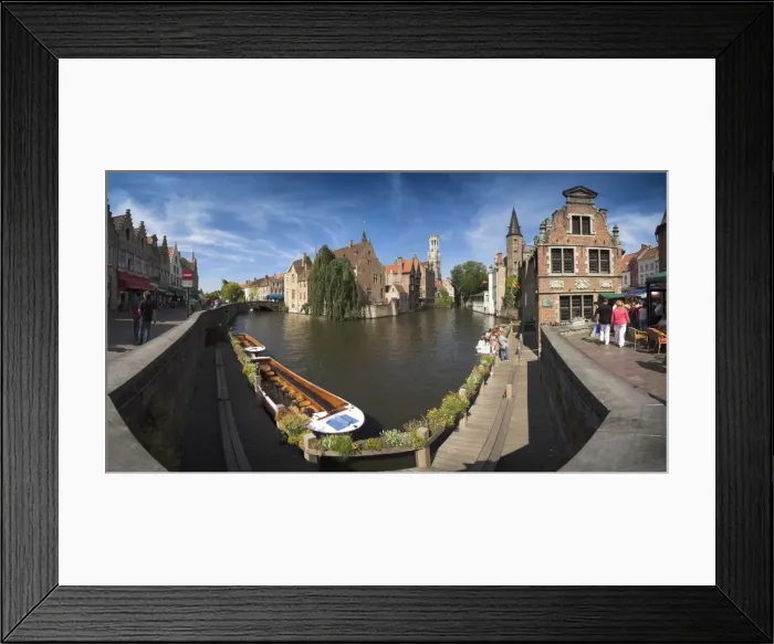 Framed Print : Belfort (Belfry) & River Dijver, Bruges, Flanders, Belgium Framed Print : Belfort (Belfry) & River Dijver, Bruges, Flanders, Belgium