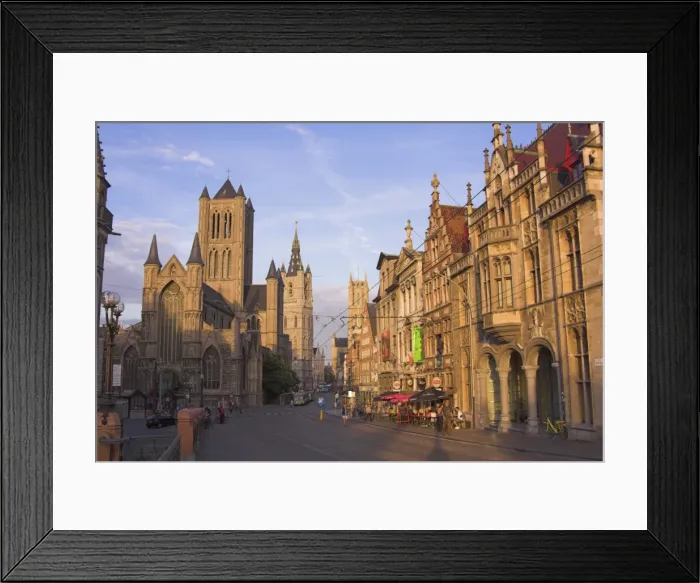 Framed Print : Sint Niklskerk (left) & Sint Baafs Kathedraal (Centre) Ghent Framed Print : Sint Niklskerk (left) & Sint Baafs Kathedraal (Centre) Ghent