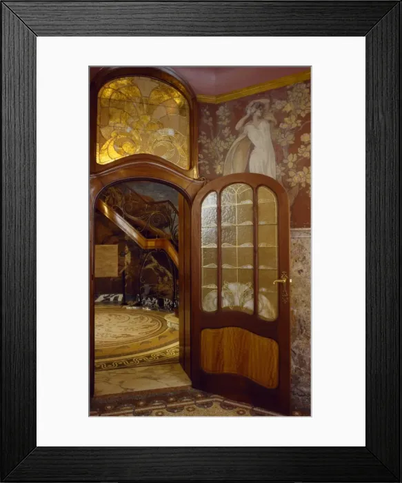Framed Print : Art Deco interior of Hotel Hannon Framed Print : Art Deco interior of Hotel Hannon