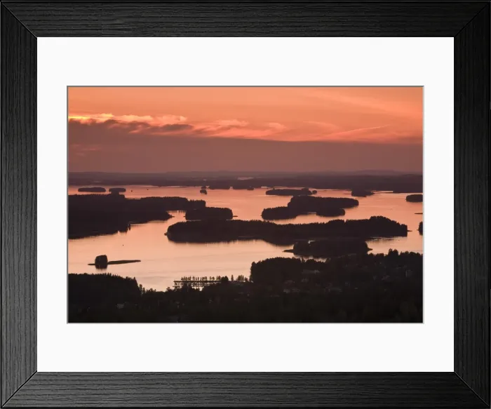 Framed Print : Lakes & Islands, Kuopio, Eastern Lakeland, Finland