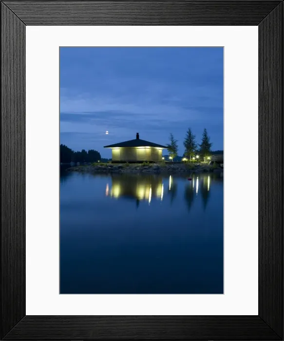 Framed Print : Sauna & Lake, Kuopio, Finland Framed Print : Sauna & Lake, Kuopio, Finland