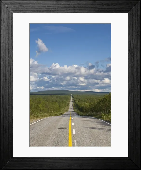 Framed Print : Arctic Road Towards Kilpisjarvi Framed Print : Arctic Road Towards Kilpisjarvi
