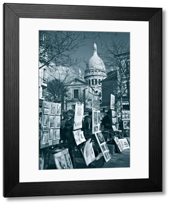 Framed Print : Place du Tetre, Montmartre, Paris, France Framed Print : Place du Tetre, Montmartre, Paris, France
