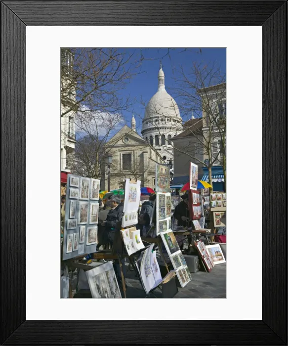 Framed Print : Place du Tetre, Montmartre, Paris, France Framed Print : Place du Tetre, Montmartre, Paris, France