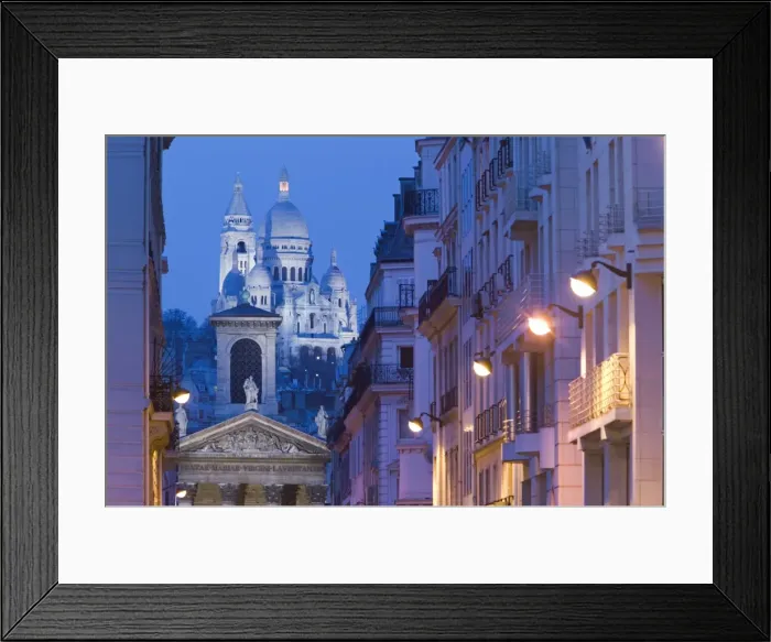 Framed Print : Sacre Coeur & Notre Dame de Lorette, Paris, France Framed Print : Sacre Coeur & Notre Dame de Lorette, Paris, France